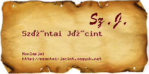 Szántai Jácint névjegykártya